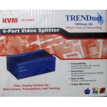 Разветвитель видеосигнала TRENDnet KVM TK-V400S (4-Port Video Splitter) - Рыбинск