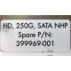 HP HD 250G SATA NLP Spare P/N 399699-001 (Рыбинск)