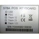 POS-клавиатура HENG YU S78A PS/2 белая (без кабеля!) - Рыбинск
