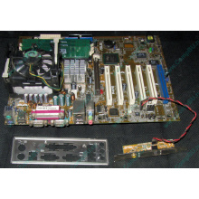 Материнская плата Asus P4PE (FireWire) с процессором Intel Pentium-4 2.4GHz s.478 и памятью 768Mb DDR1 Б/У (Рыбинск)